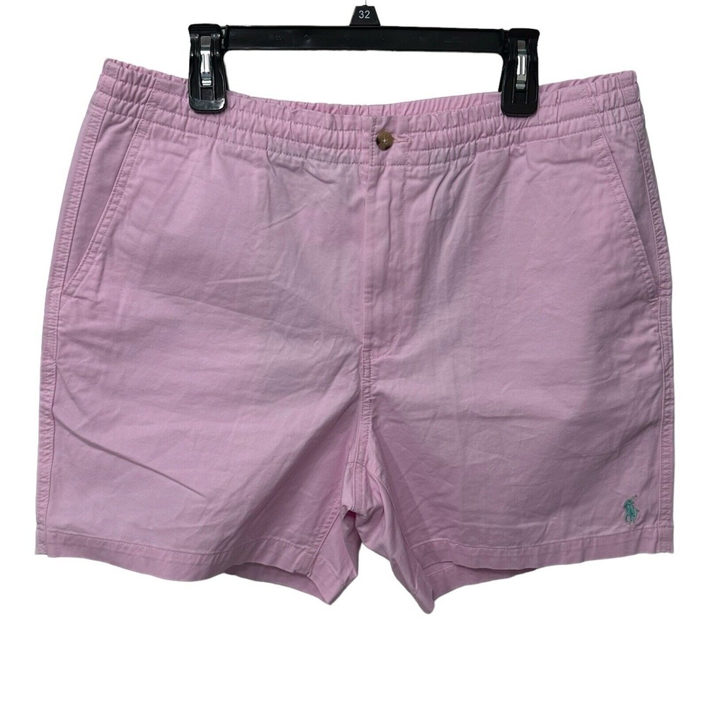 Polo Ralph Lauren Shorts Mens XL Pink Stretch Classic Fit Drawstring Preppy NWOT